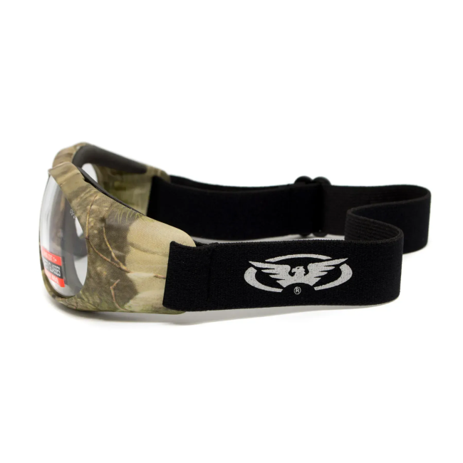 Окуляри захисні з ущільнювачем Global Vision Eliminator Camo Forest, прозорі