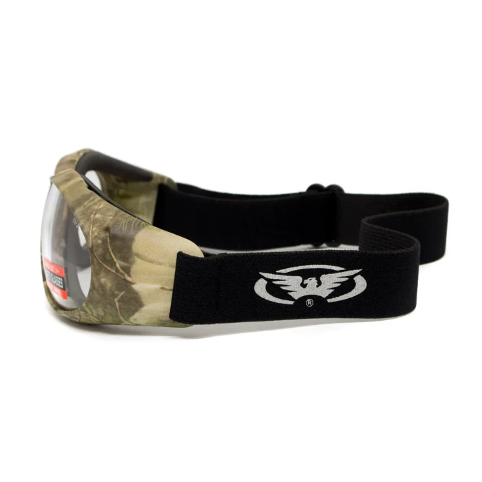 Очки защитные с уплотнителем Global Vision Eliminator Camo Forest, прозрачные