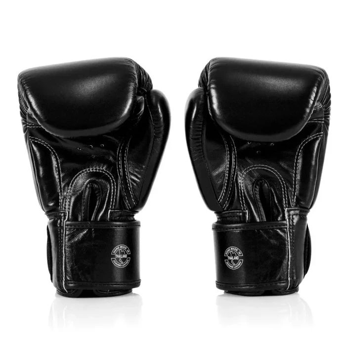 Рукавички боксерські шкіряні з бинтами Fairtex BGV1-ONE 12 унцій, чорні