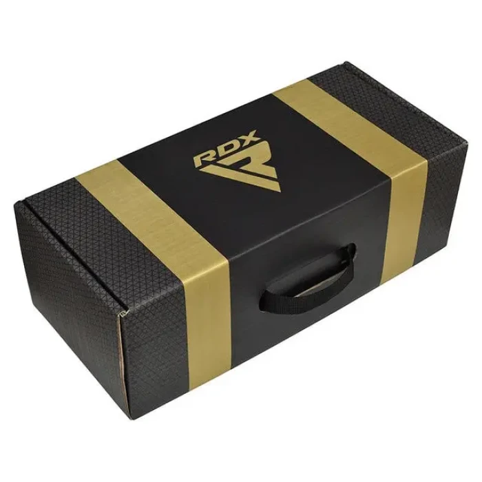 Рукавички боксерські з капою RDX MARK PRO TRI LIRA 2 розмір 14 унцій, чорно-золотисті