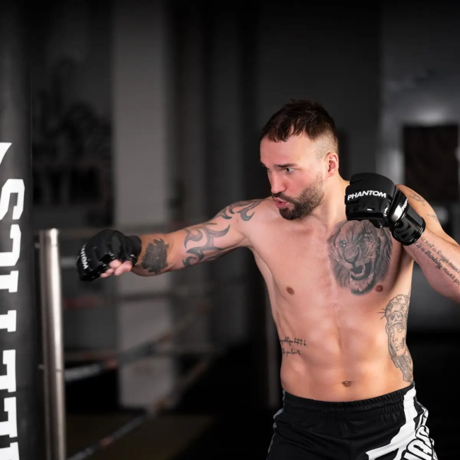 Рукавички для ММА Phantom APEX Hybrid розмір S/M, чорні