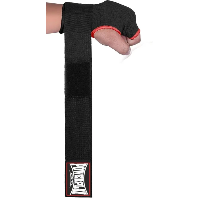 Перчатки-бинты с гелевыми подушечками PowerPlay 3096 размер M, черные