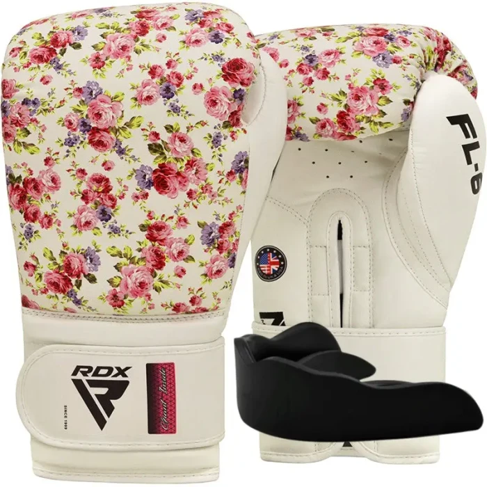 Рукавички боксерські з капою RDX FL-6 розмір 10 унцій, білі