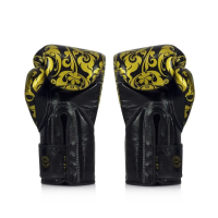Рукавички боксерські з бинтами Fairtex BGVG2 Velcro розмір 16 унцій, чорні