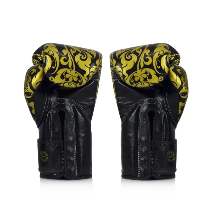 Перчатки боксерские с бинтами Fairtex BGVG2 Velcro размер 16 унций, черные