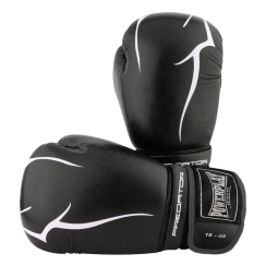 Рукавички боксерські PowerPlay 3018 Jaguar 8 унцій, чорні