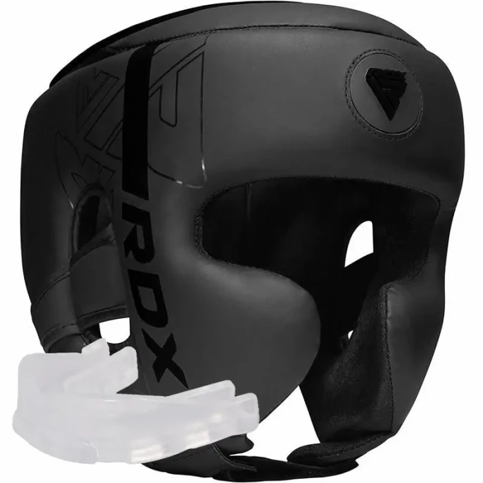 Шолом боксерський з капою RDX F6 KARA Matte розмір XL, чорний