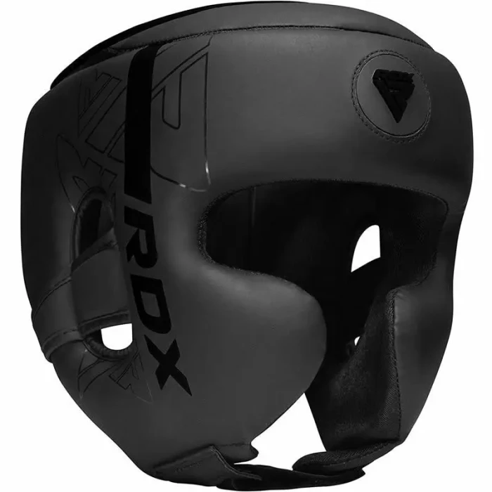 Шолом боксерський з капою RDX F6 KARA Matte розмір XL, чорний