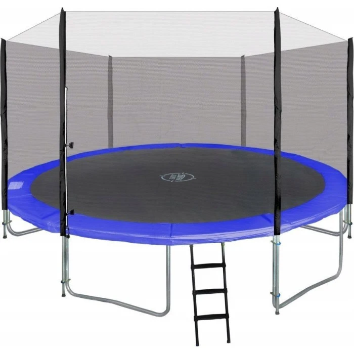 Батут SkyRamiz с наружной сеткой 16 футов 487 см черно-синий