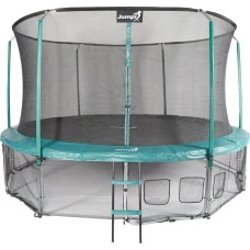 Батут Jumpi Maxy Comfort с внутренней сеткой 435 см зеленый