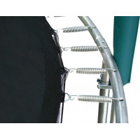 Батут Jumpi Maxy Comfort с внутренней сеткой 435 см зеленый