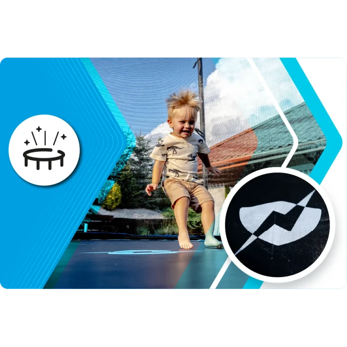 Батут THUNDER INSIDE ELITE с внутренней сеткой 6 футов 183 см черный