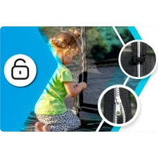 Батут THUNDER INSIDE ELITE с внутренней сеткой 6 футов 183 см черный