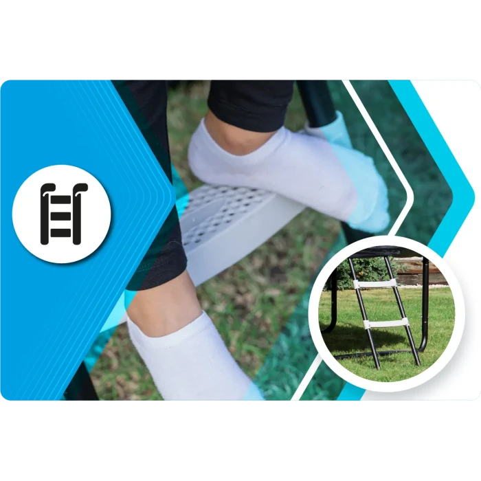 Батут THUNDER INSIDE ELITE с внутренней сеткой 6 футов 183 см черный