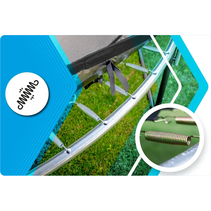 Батут THUNDER INSIDE ELITE с внутренней сеткой 6 футов 183 см черный