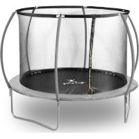 Батут Gymrex GR-TR02 с внутренней сеткой 10 футов 305 см черно-серый