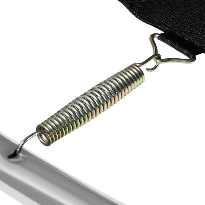 Батут Gymrex GR-TR02 с внутренней сеткой 10 футов 305 см черно-серый