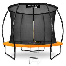Батут Neo-Sport с внутренней сеткой 10 футов 312 см черно-оранжевый