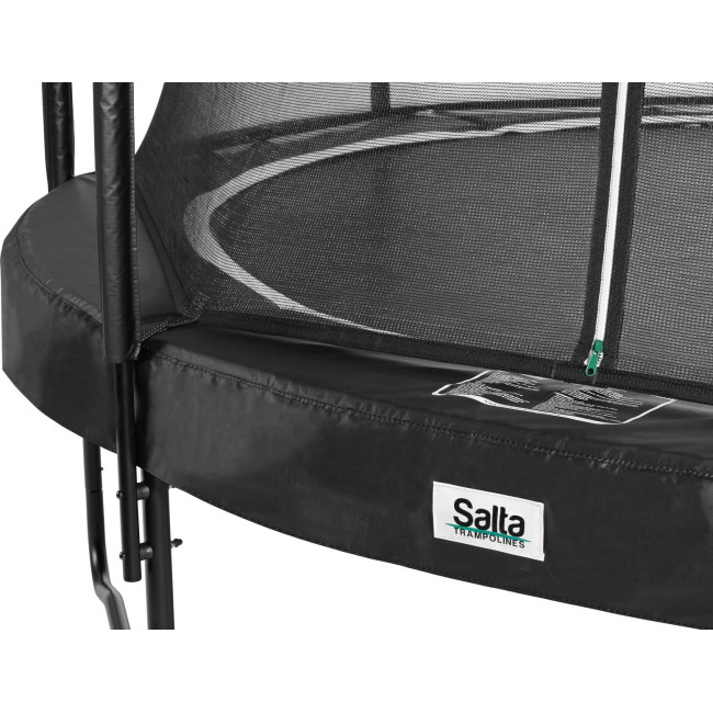 Батут Salta Premium Black Edition с внутренней сеткой 8 футов 251 см черный