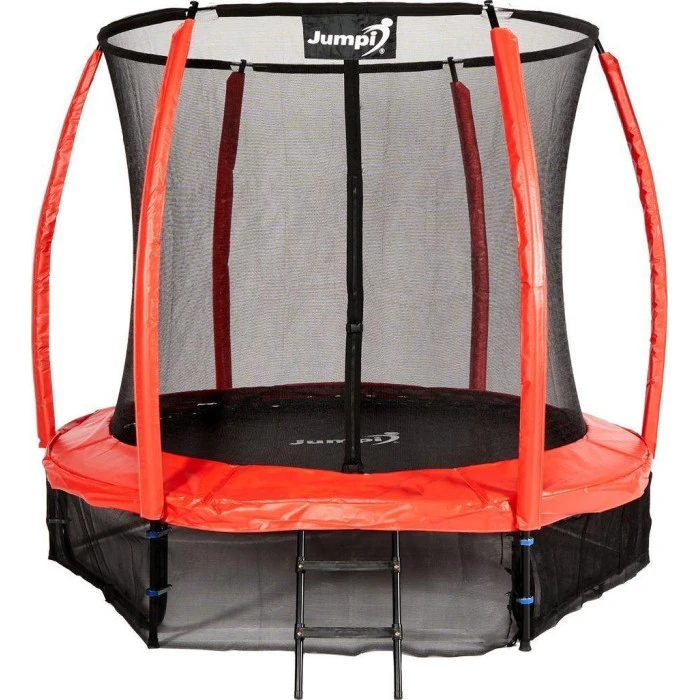 Батут Jumpi Maxy Comfort Plus з внутрішньою сіткою 8,5 футів 252 см червоний