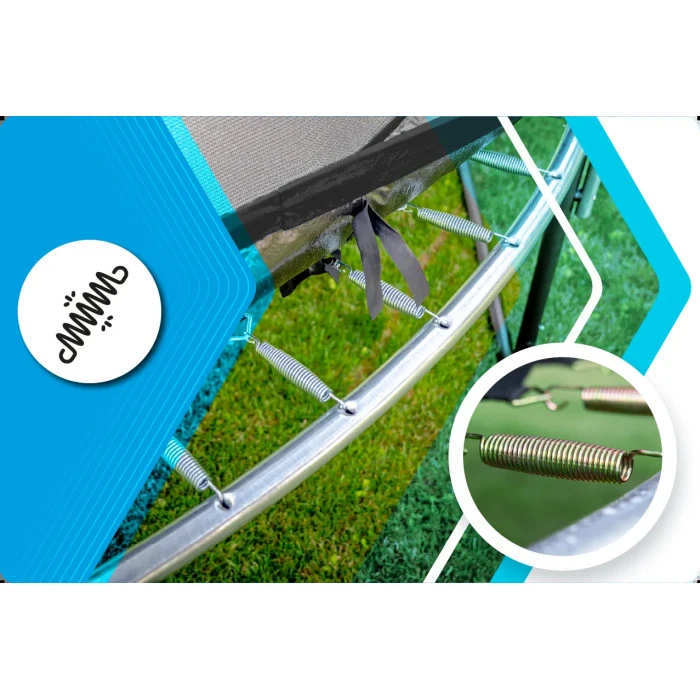 Батут THUNDER INSIDE ELITE з внутрішньою сіткою 8 футів 244 см чорний