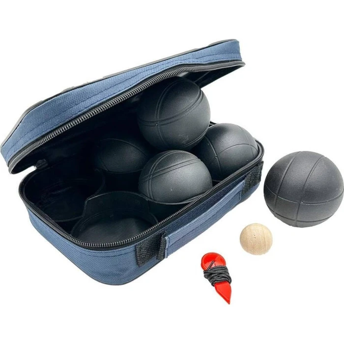 Мячи для игры в петанк Enero Pro с чехлом, черные.