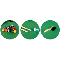 Бильярдный стол с аксессуарами Neo-Sport NS-807, 122 x 61 x 76 см – темно-коричневый.