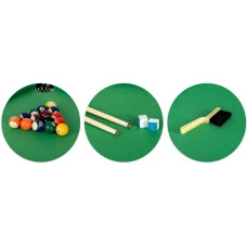 Бильярдный стол с аксессуарами Neo-Sport NS-807, 122 x 61 x 76 см – темно-коричневый.