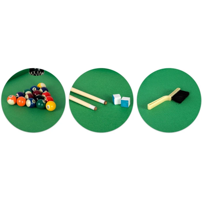 Більярдний стіл з аксесуарами Neo-Sport NS-807, 122 x 61 x 76 см - темно-коричневий