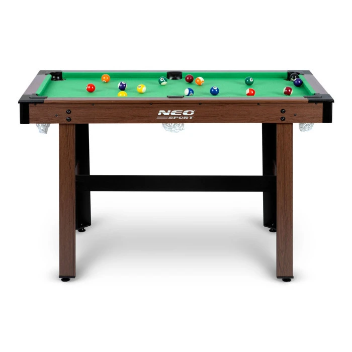 Більярдний стіл з аксесуарами Neo-Sport NS-807, 122 x 61 x 76 см - темно-коричневий