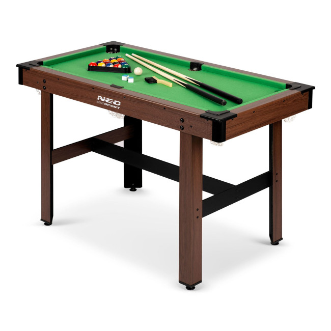 Більярдний стіл з аксесуарами Neo-Sport NS-807, 122 x 61 x 76 см - темно-коричневий