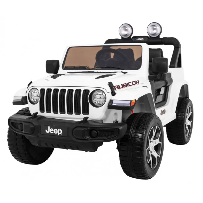 Детская аккумуляторная машинка Jeep Wrangler Rubicon Белая