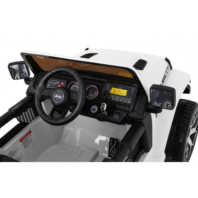 Дитяча акумуляторна машинка Jeep Wrangler Rubicon Біла
