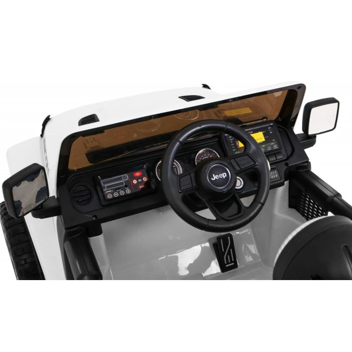 Детская аккумуляторная машинка Jeep Wrangler Rubicon Белая