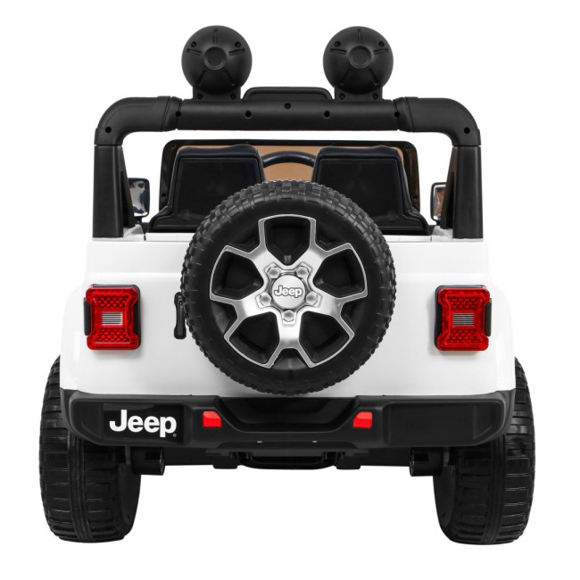 Дитяча акумуляторна машинка Jeep Wrangler Rubicon Біла