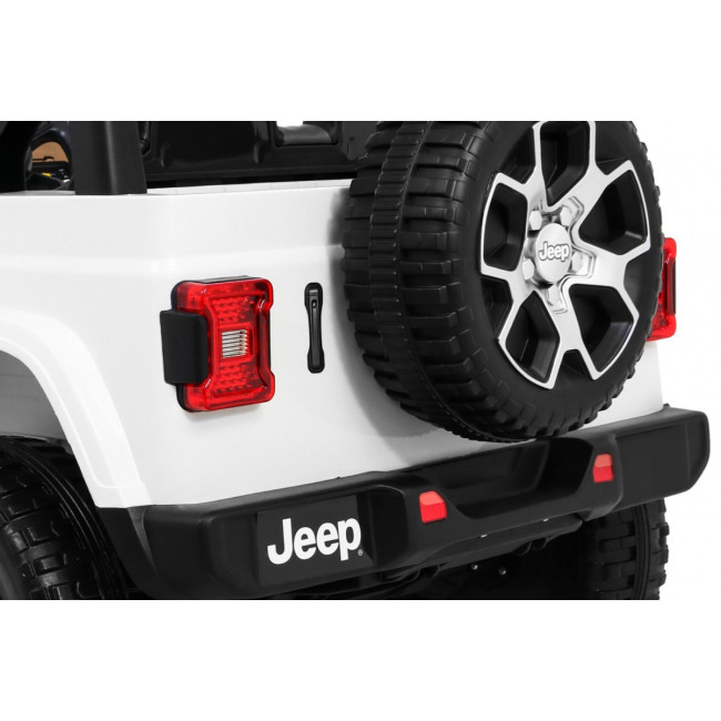 Дитяча акумуляторна машинка Jeep Wrangler Rubicon Біла