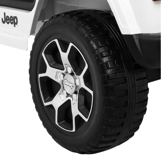 Дитяча акумуляторна машинка Jeep Wrangler Rubicon Біла