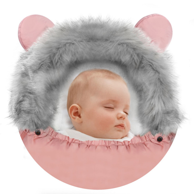 Конверт Elmi Ricokids для коляски и санок, розовый