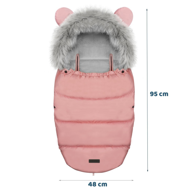 Конверт Elmi Ricokids для коляски и санок, розовый