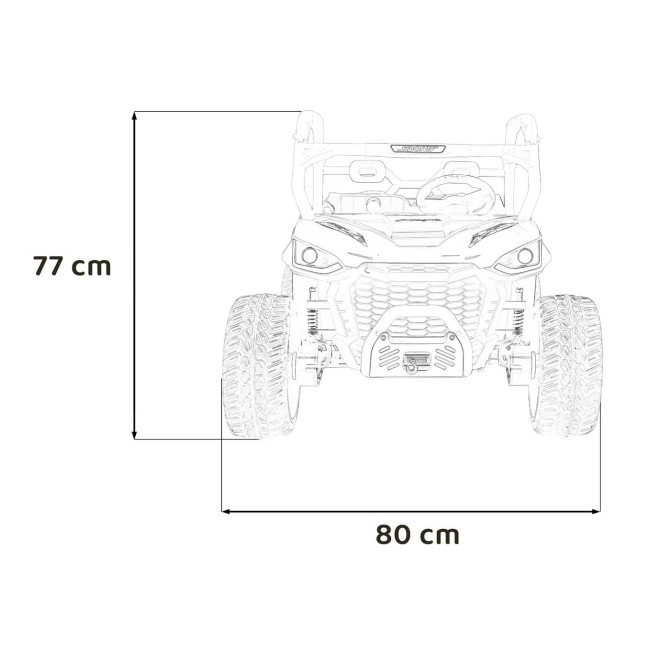 Детский аккумуляторный грузовик фермерский UTV Racing Green
