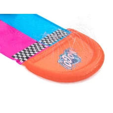 Гірка водна подвійна Bestway 52320 488 см, рожево-блакитна