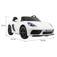 Детская аккумуляторная машинка Perfecta для 2 детей Белая