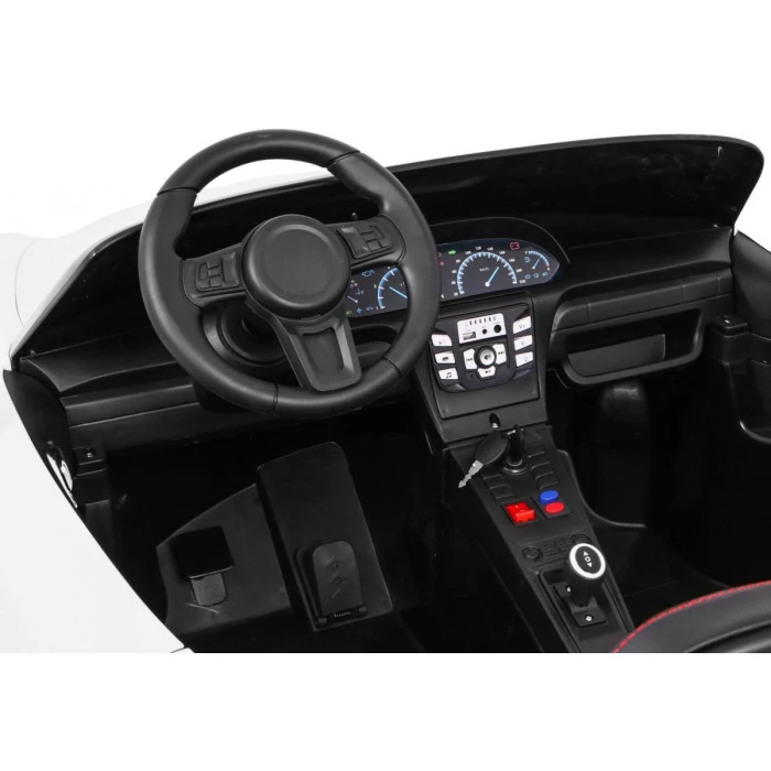 Дитяча акумуляторна машинка Perfecta для 2 дітей Біла