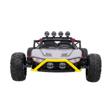 Машинка Buggy Racing 5 на аккумуляторе для детей +3. Серый + Двигатели 2х200Вт + Пульт + Медленный Старт