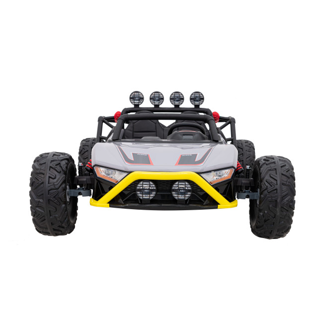 Машинка Buggy Racing 5 на аккумуляторе для детей +3. Серый + Двигатели 2х200Вт + Пульт + Медленный Старт