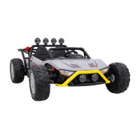 Машинка Buggy Racing 5 на аккумуляторе для детей +3. Серый + Двигатели 2х200Вт + Пульт + Медленный Старт