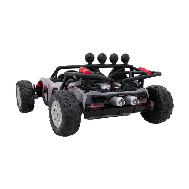 Машинка Buggy Racing 5 на аккумуляторе для детей +3. Серый + Двигатели 2х200Вт + Пульт + Медленный Старт