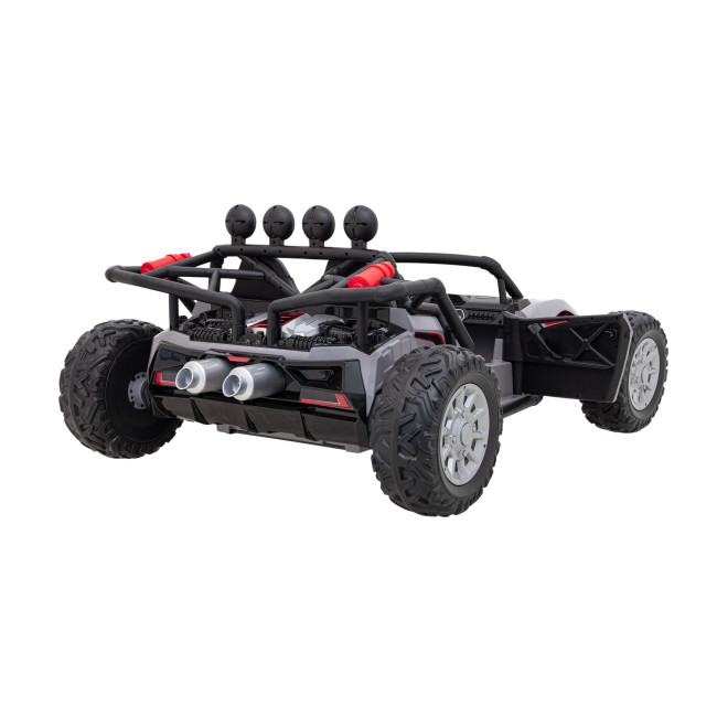 Машинка Buggy Racing 5 на аккумуляторе для детей +3. Серый + Двигатели 2х200Вт + Пульт + Медленный Старт