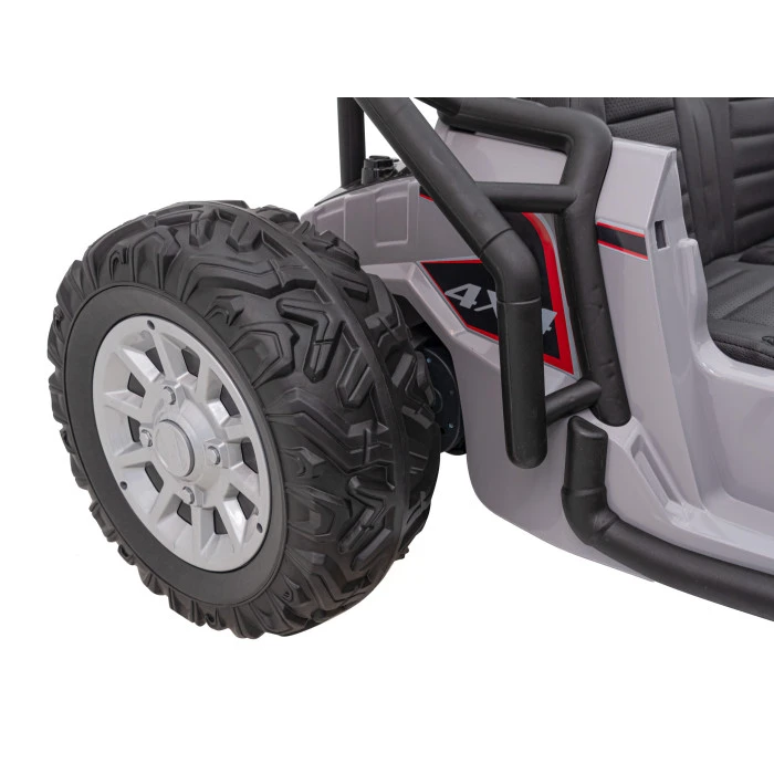 Машинка Buggy Racing 5 на акумуляторі для дітей +3. Сірий + Двигуни 2х200Вт + Пульт + Повільний Старт