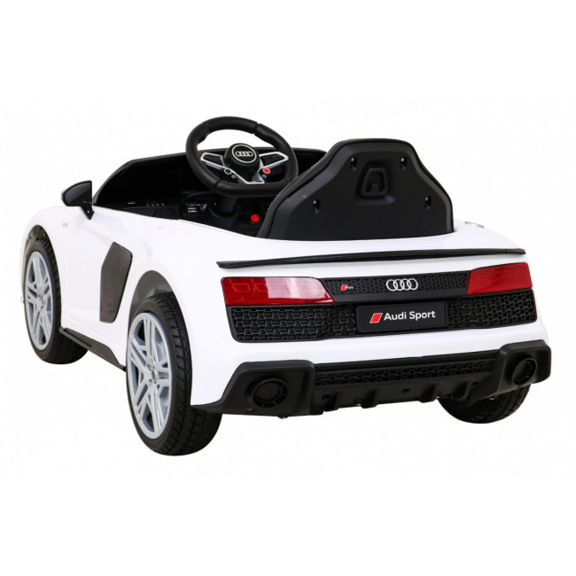 Дитяча акумуляторна машинка Audi R8 LIFT Біла